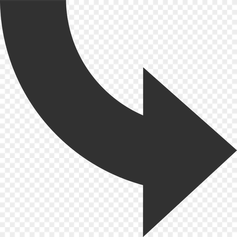Curved Arrow Down Right, Symbol, Text, Number Png