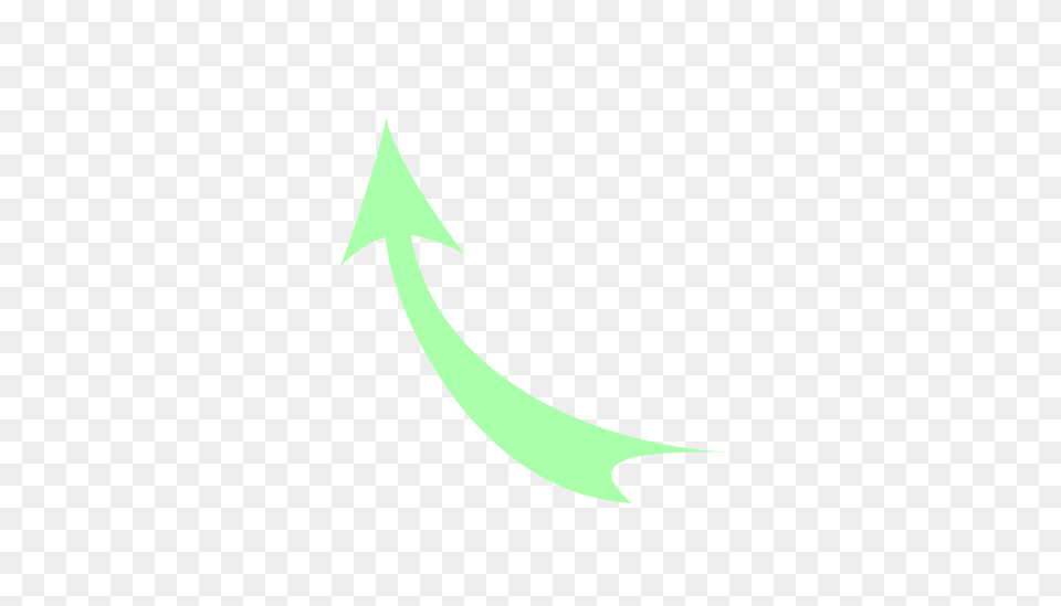 Curved Arrow Ltgreen Clip Art, Nature, Night, Outdoors, Animal Free Png Download