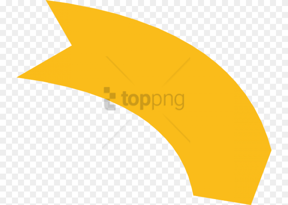 Curved Arrow Orange With Transparent Yellow Curved Arrow Vector, Logo, Symbol Png Image