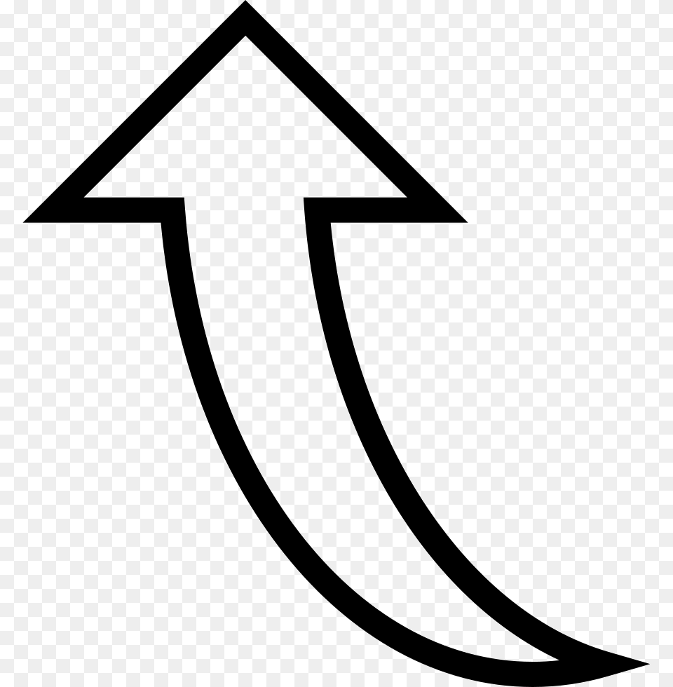 Curved Arrow Pointing Up Icon Download, Number, Symbol, Text, Bow Free Transparent Png