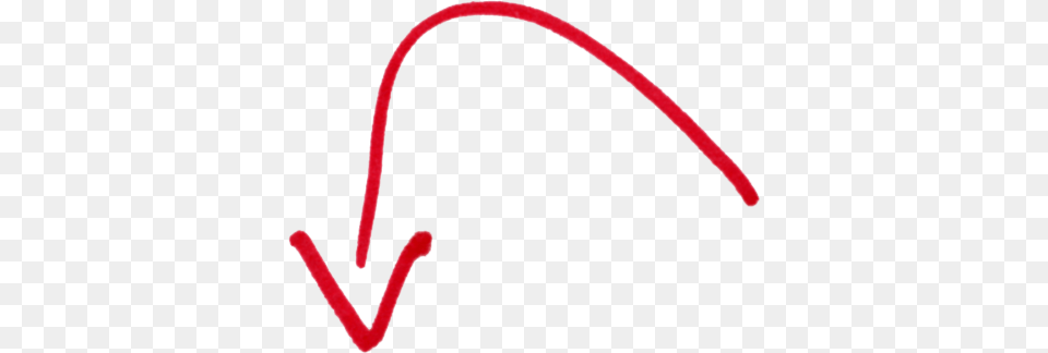 Curved Arrow Red, Handwriting, Text, Signature Png Image