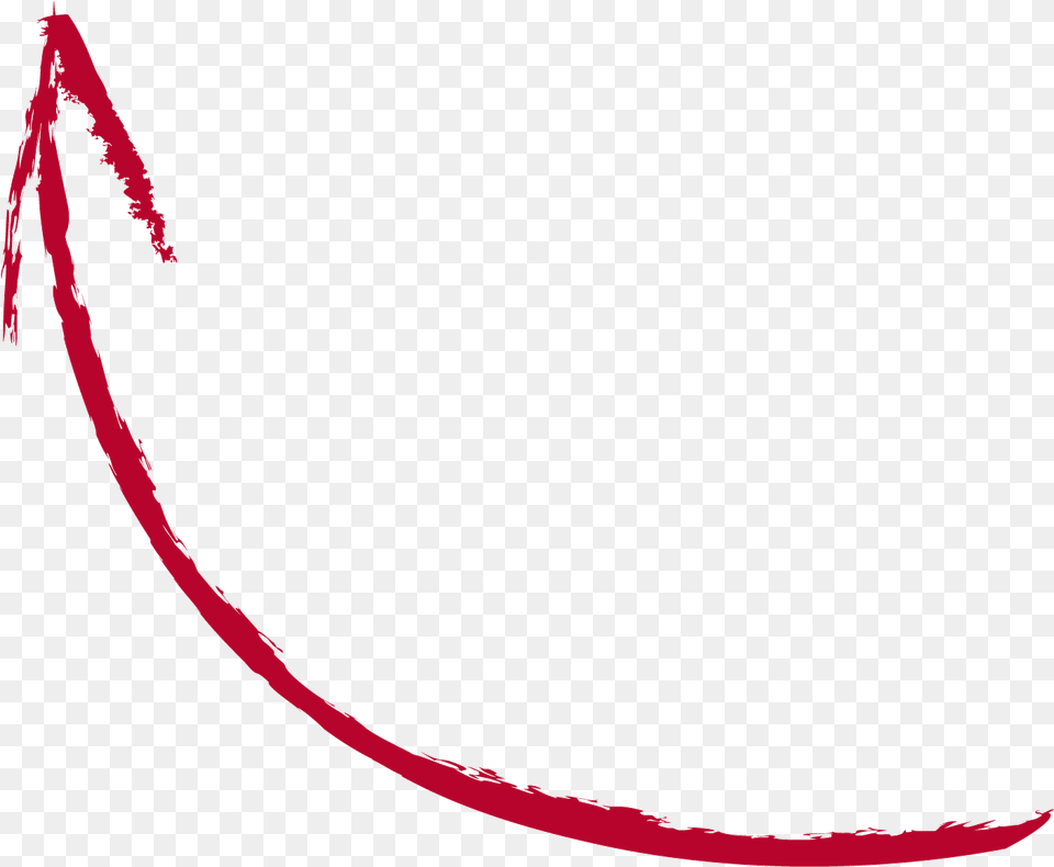 Curved Arrow Red Arrow Drawing Png Image