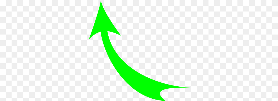 Curved Arrowgreen Clip Art At Clkercom Vector Clip Art Curved Green Arrow, Nature, Night, Outdoors, Symbol Free Png Download