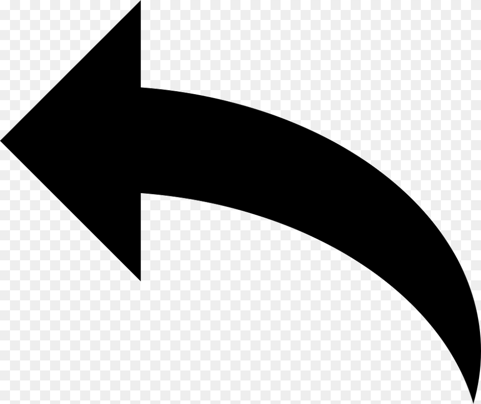 Curved Back Arrow, Symbol Free Png Download