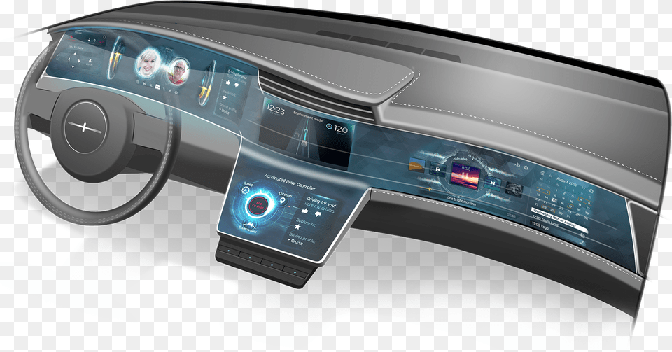 Curved Display Automotive, Accessories, Glasses, Person, Electronics Free Png