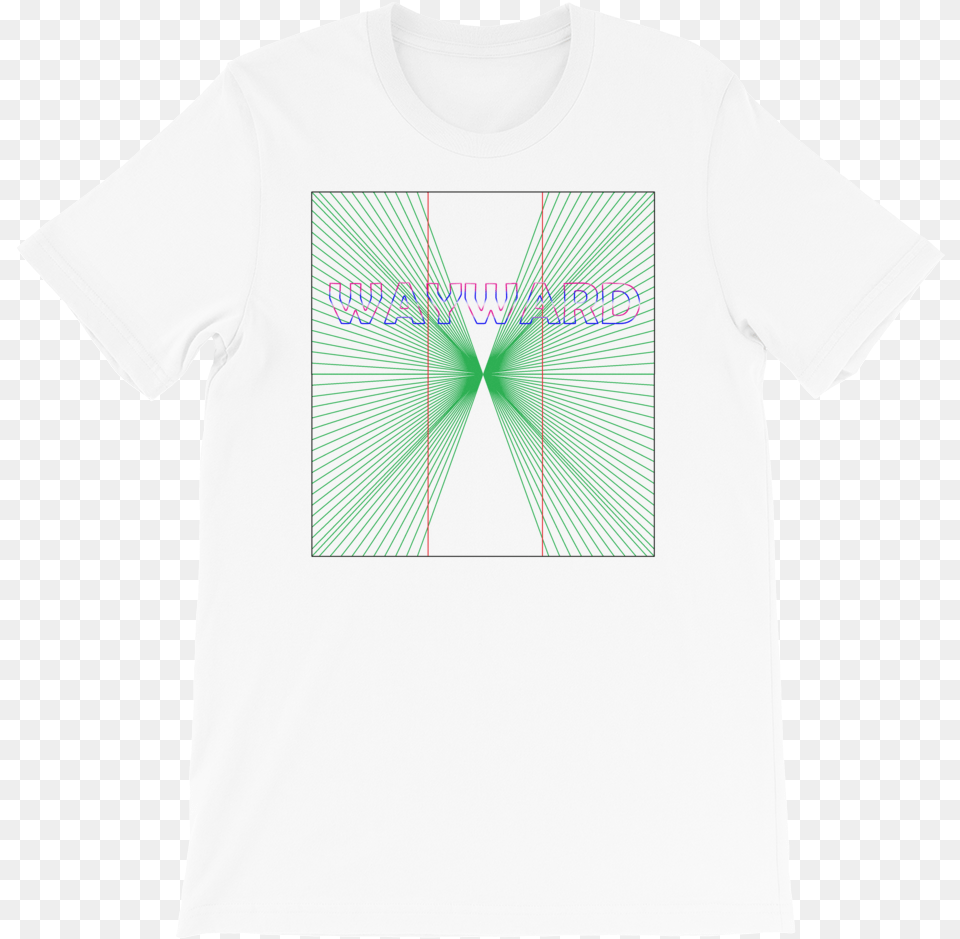 Curved Lines Illusion Short Sleeve, Clothing, T-shirt Png Image