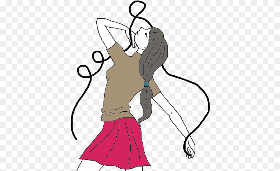 Curved Lines Illustration, Dancing, Leisure Activities, Person, Adult Png Image