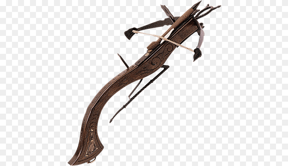 Curved Medieval Crossbow, Weapon, Bow Png Image