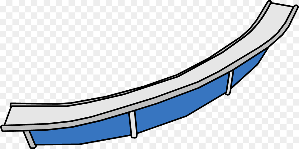 Curved Ramp, Machine, Boat, Transportation, Vehicle Png Image