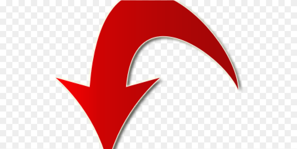 Curved Red Arrow Red Arrow Down Vippng Charing Cross Tube Station, Logo, Symbol, Animal, Fish Png Image