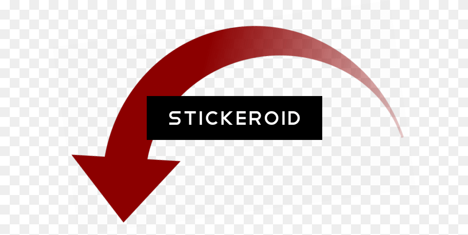 Curved Red Down Arrow Graphic Design Full Size Graphic Design, Logo Free Png