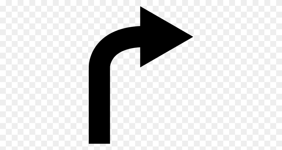 Curved Right Arrow, Symbol Png