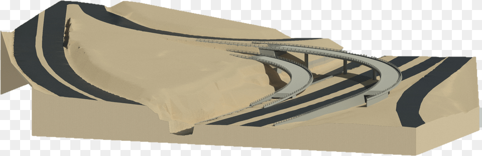 Curved Road Curved Road Concrete Bridge, Outdoors Free Png Download