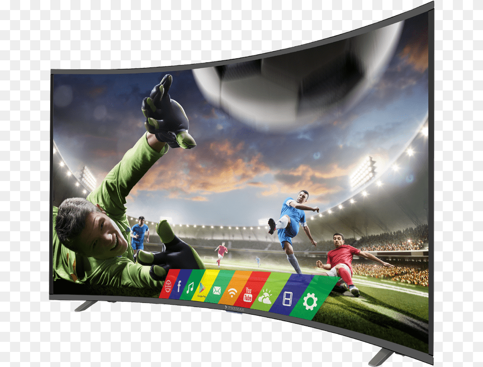 Curved Smart Led Tv, Adult, Male, Glove, Person Free Transparent Png