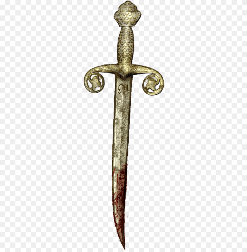 Curved Sword Or Dagger Vector Clip Art Hkc0xd Macbeth Dagger Transparent Background, Blade, Knife, Weapon Png Image