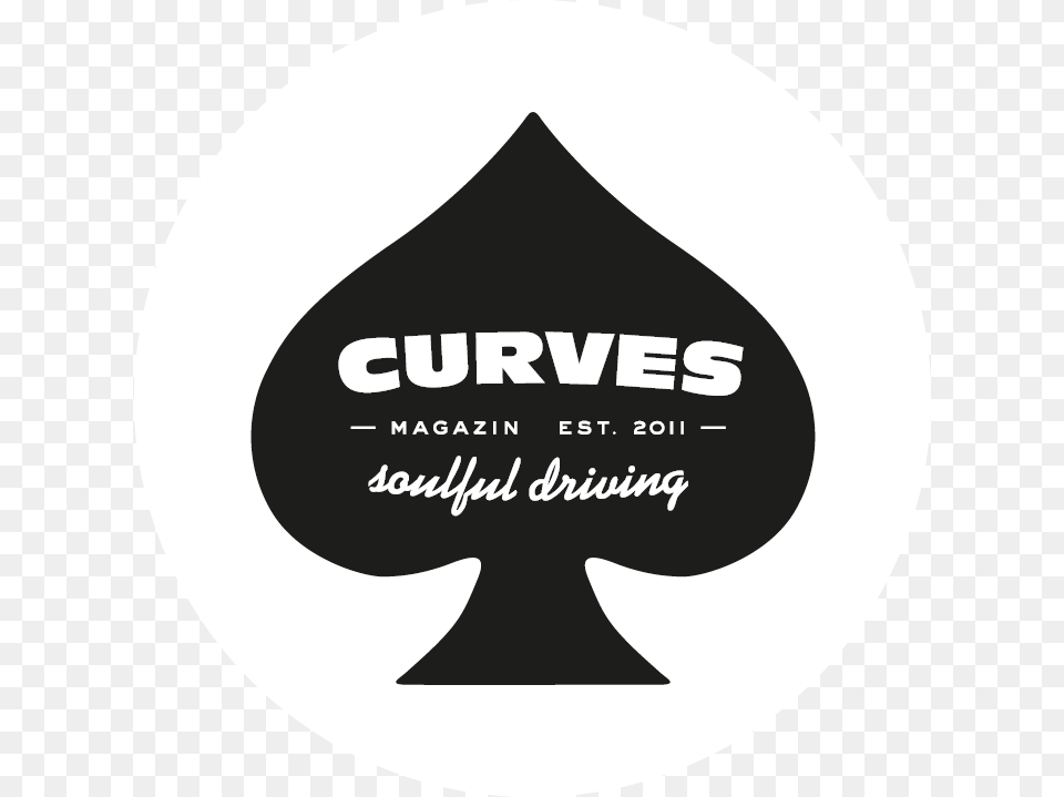 Curves Magazin Soulful Driving Illustration, Sticker, Logo, Disk, Stencil Free Transparent Png