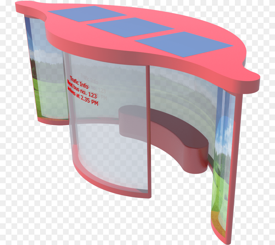 Curves New Design Of London Bus Stopshelter By Mb Illustration, Cup, Furniture, Table, Desk Free Png