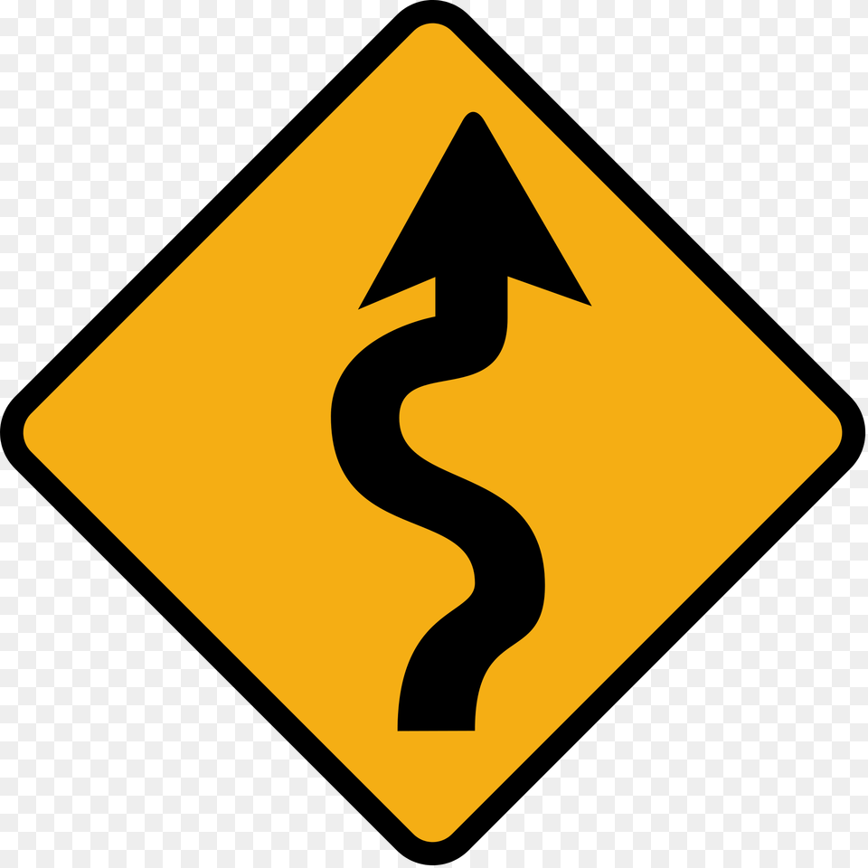 Curvy Road Signs, Sign, Symbol, Road Sign Free Png