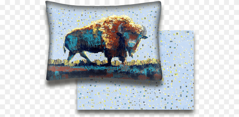 Cushion, Animal, Bison, Mammal, Wildlife Png