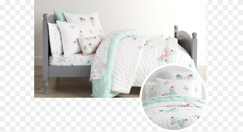 Cushion, Crib, Furniture, Infant Bed, Home Decor Png Image