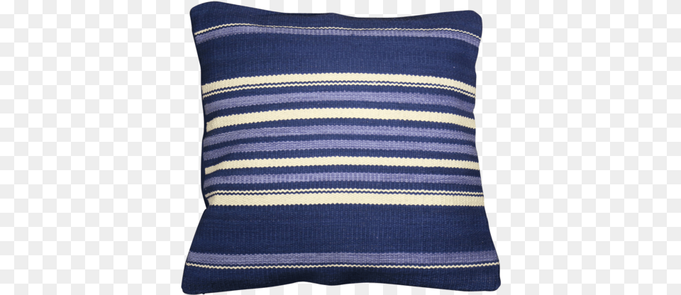 Cushion Cover Navy Blue Stripe Navy Blue, Home Decor, Pillow, Person Free Png