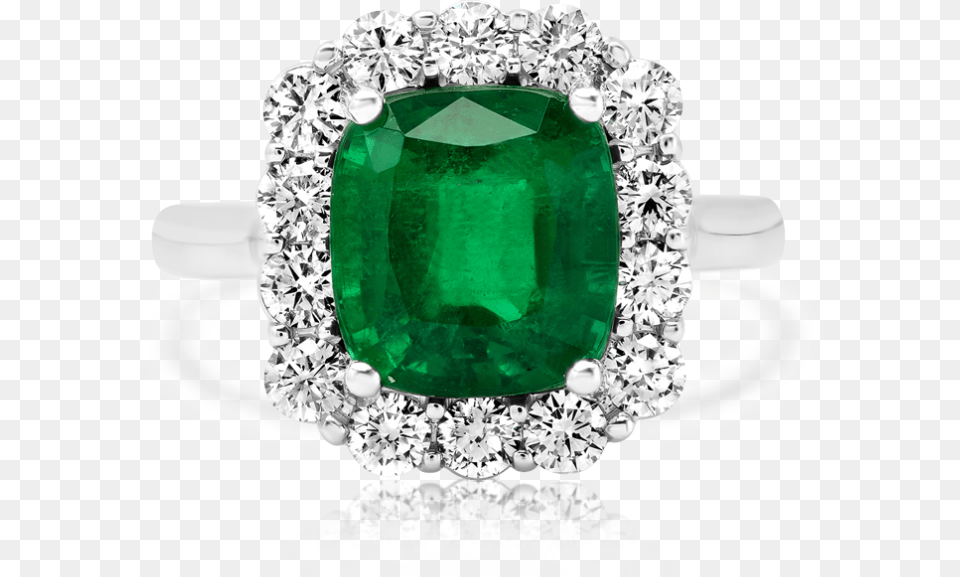 Cushion Cut Emerald Amp Round Diamonds Ring Emerald, Accessories, Gemstone, Jewelry, Jade Free Transparent Png