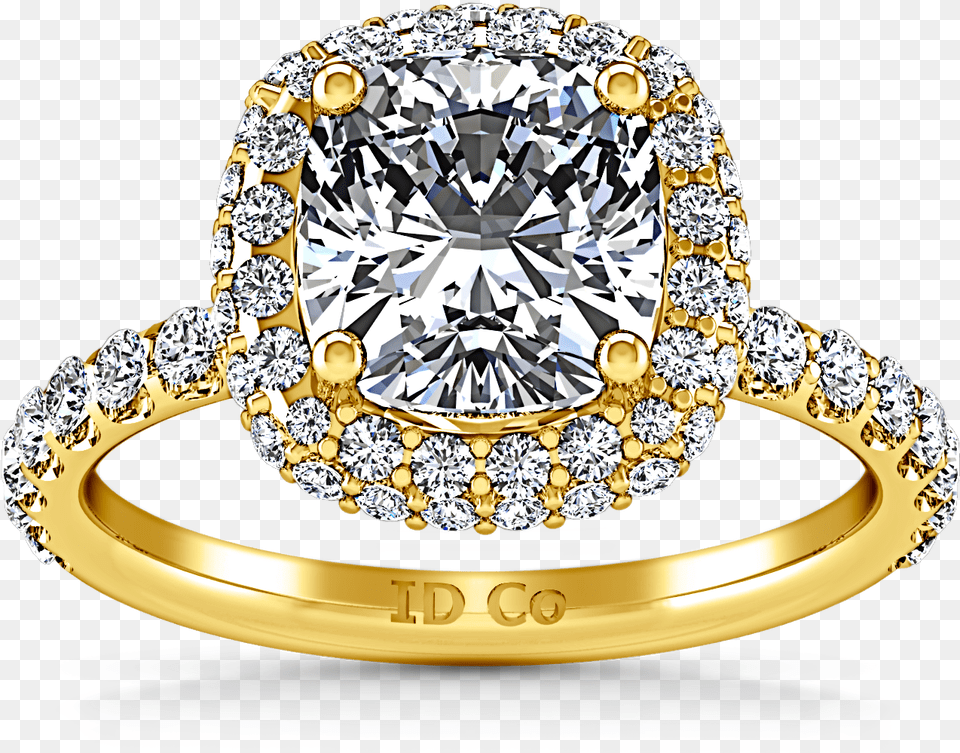 Cushion Cut Engagement Halo Cushion Cut Engagement Ring, Accessories, Diamond, Gemstone, Jewelry Free Png