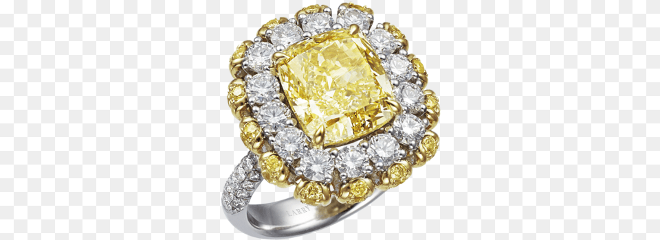 Cushion Cut Fancy Yellow Diamond Ring Jewellery, Accessories, Gemstone, Gold, Jewelry Png Image