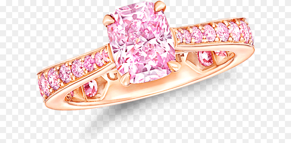 Cushion Cut Pink Diamond Ring Graff Subscribe, Accessories, Jewelry, Gemstone Png