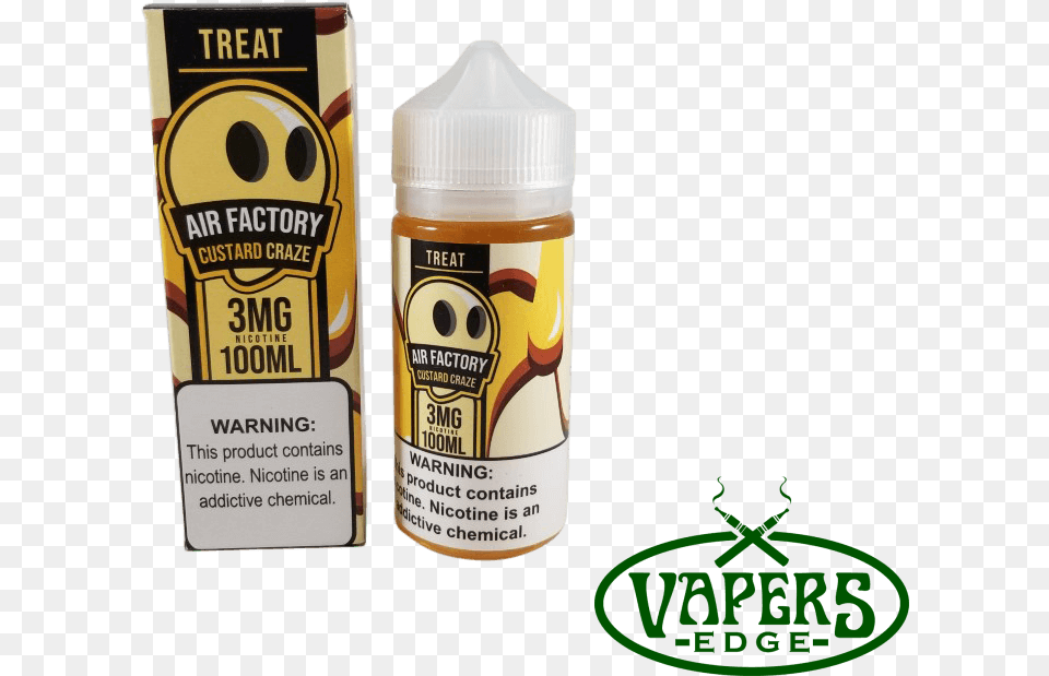 Custard Craze By Treat Factory Eliquid Baby Bottle, Shaker, Food, Can, Tin Png