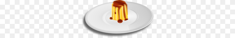 Custard Dessert Clip Art, Food, Food Presentation, Plate, Ketchup Png Image