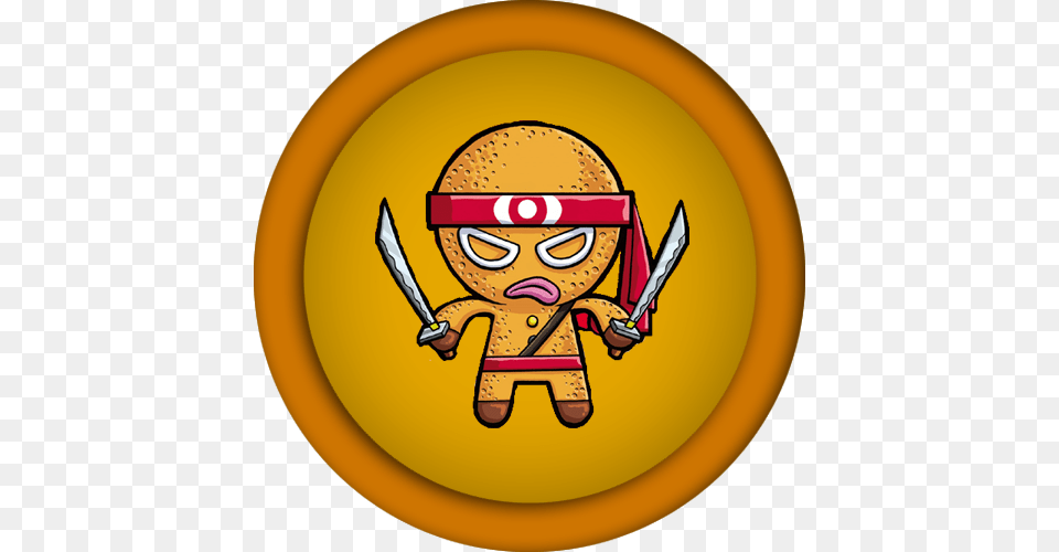 Custom Agario Skin Ninja Bread Man Nintendo Wii, Person, Face, Head, Emblem Free Png