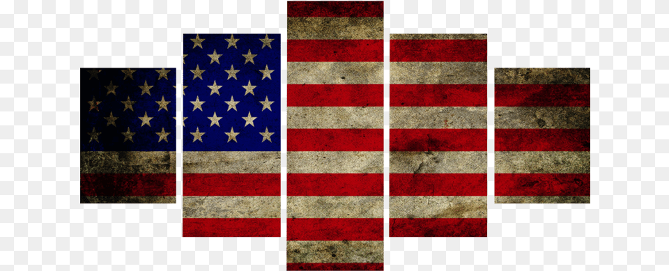 Custom American Flag Canvas Painting Prints In Usa Painting, American Flag Free Png Download