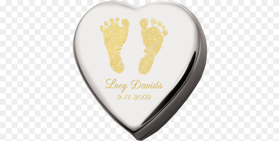 Custom Baby Feet Memorial Heart Urn Baby Urn, Plate Free Transparent Png