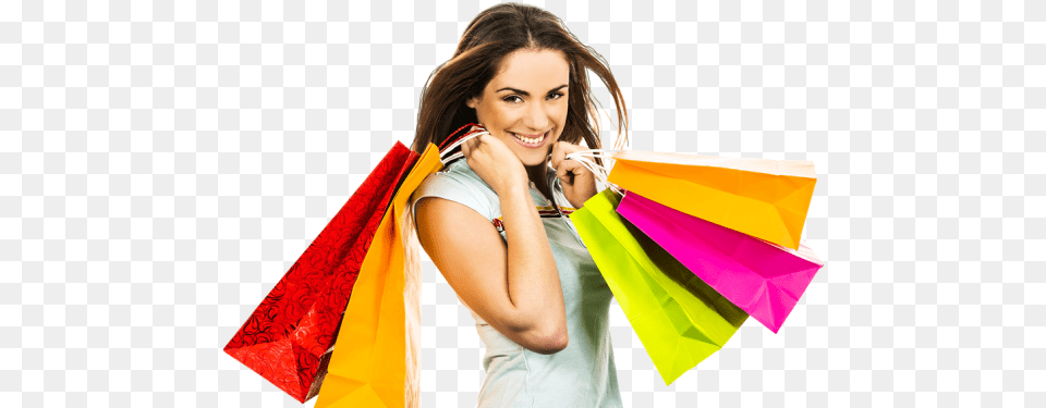 Custom Bags From Quality Packaging Supply Girl With Shopping Bags, Person, Bag, Adult, Female Png Image