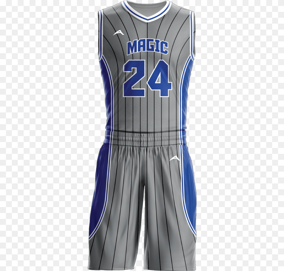 Custom Basketball Uniform Sublimated Magic Basketball Uniforms, Clothing, Shirt, Shorts, Person Free Png