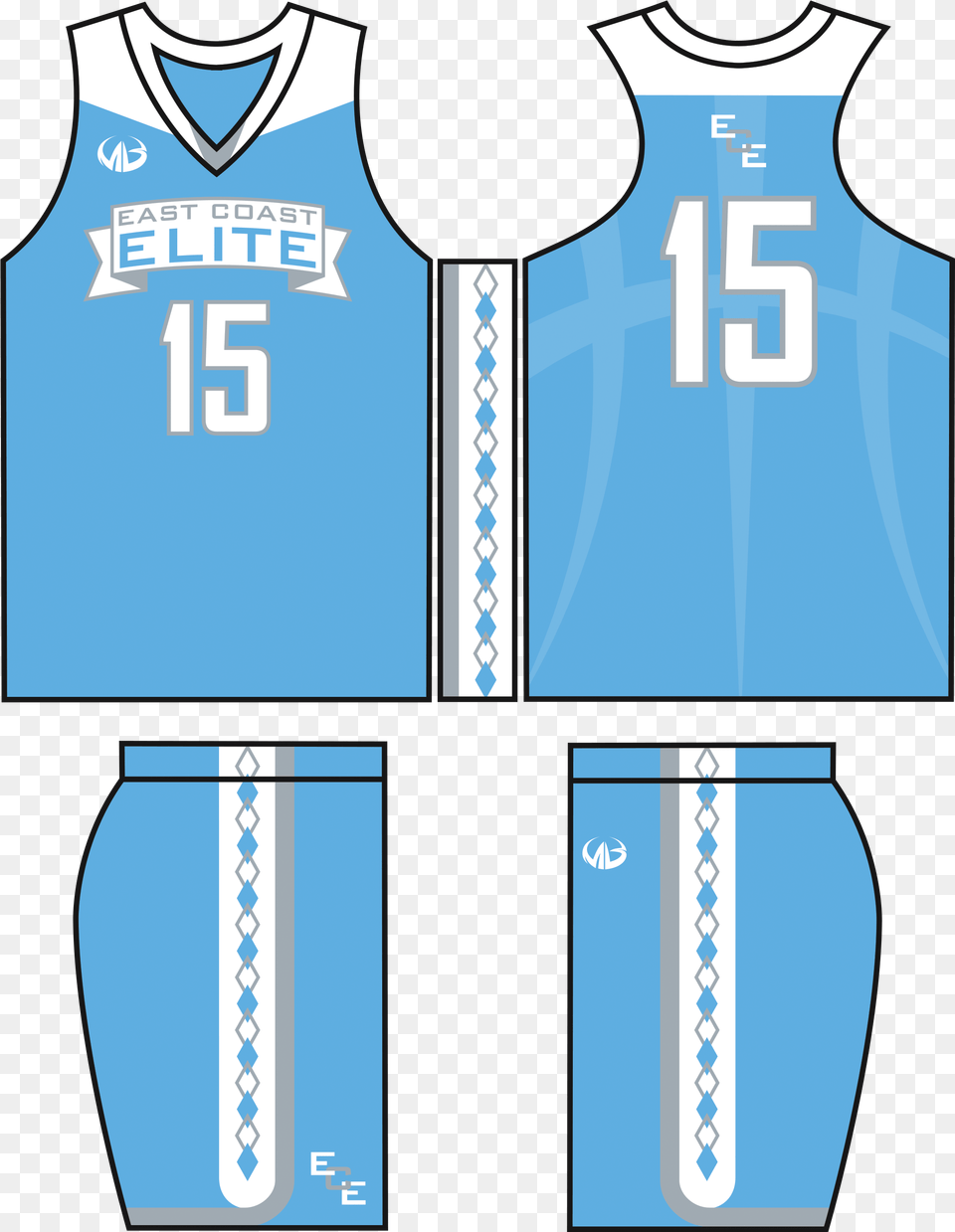 Custom Basketball Uniforms Blue Basketball Jersey Template, Clothing, Shirt Free Transparent Png