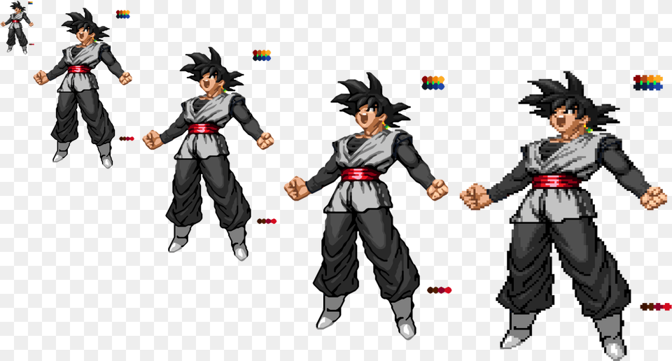 Custom Black Goku Sprite Dragon Ball Extreme Butden Sprite, Baby, Person, Book, Comics Png Image