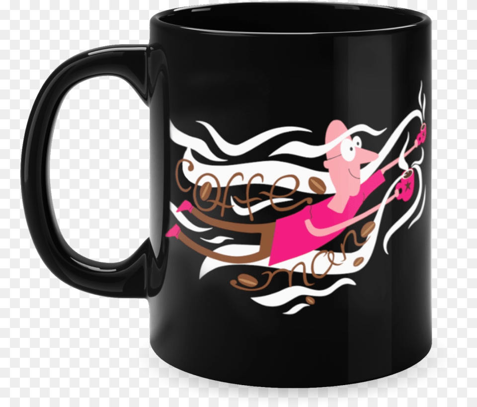 Custom Black Mug Mug, Cup, Beverage, Coffee, Coffee Cup Png Image