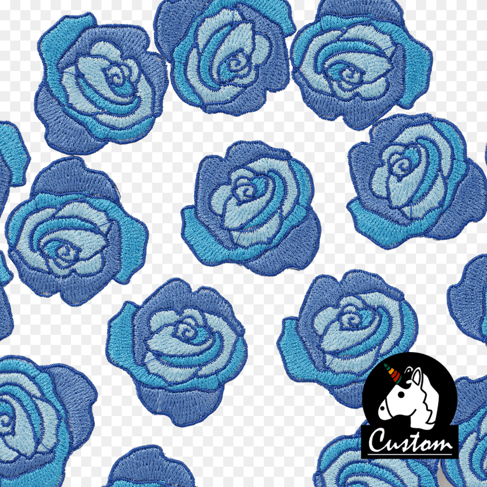 Custom Blue Rose Patch Rose, Flower, Home Decor, Pattern, Plant Free Png