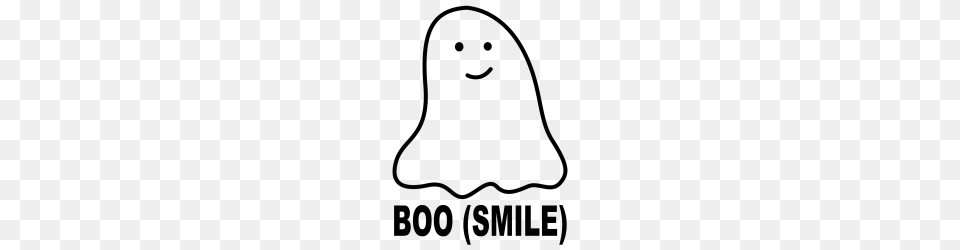 Custom Boo Smile T Shirt, Gray Png Image