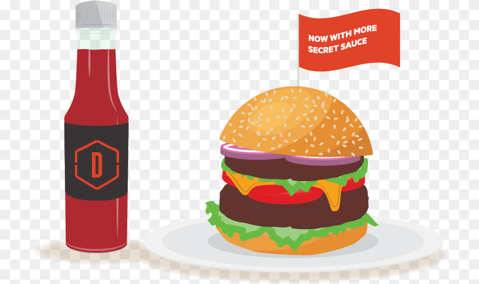 Custom Burger Web Vector Graphic Fun Design Illustration Cheeseburger, Food, Ketchup, Birthday Cake, Cake Free Transparent Png