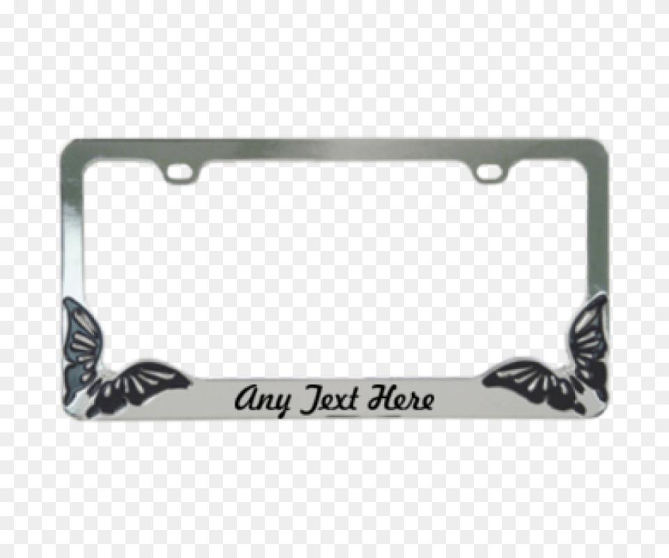 Custom Butterfly Metal License Plate Frame, License Plate, Transportation, Vehicle, Accessories Free Transparent Png