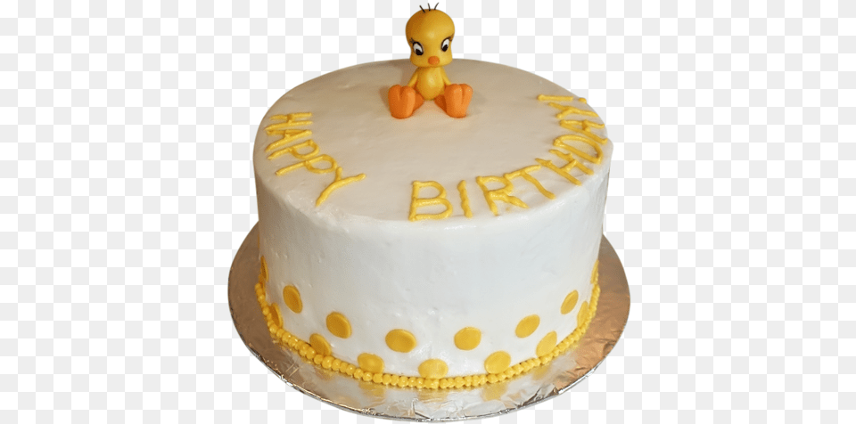 Custom Cake Tweety Bird Tweety Bird Birthday Cake, Birthday Cake, Cream, Dessert, Food Png