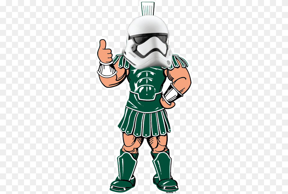 Custom Car Decals Strike Back Blog Ii Michigan State Mascot, Helmet, Baby, Crash Helmet, Person Free Png Download