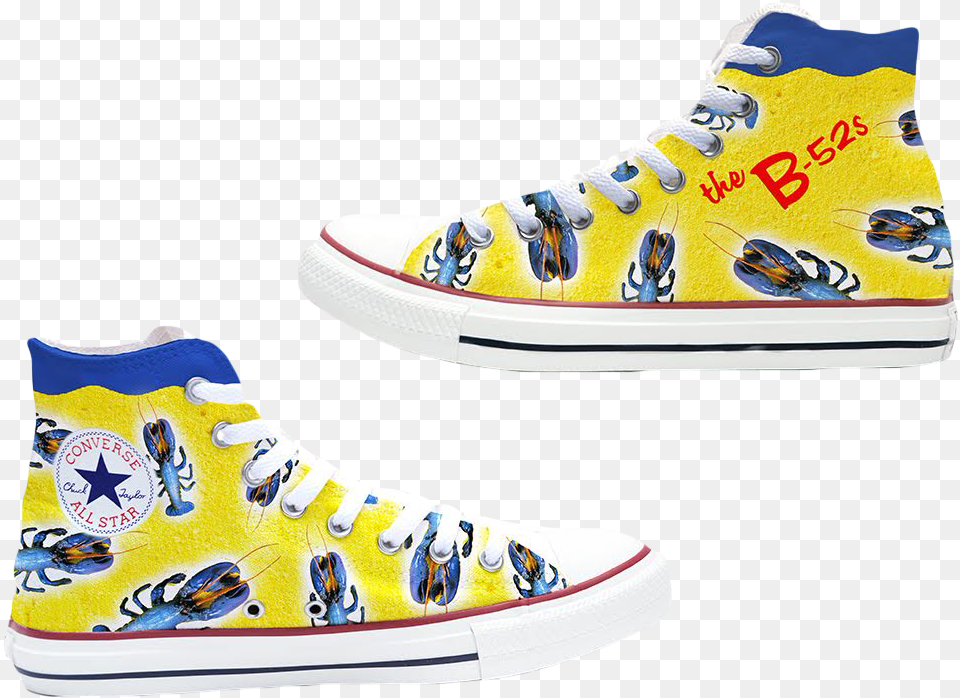 Custom Converse Yellow Converse Custom Yellow And Blue, Clothing, Footwear, Shoe, Sneaker Png Image