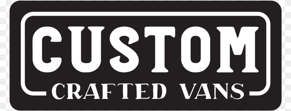 Custom Crafted Vans Black Logo Graphics, License Plate, Transportation, Vehicle, Text Png Image
