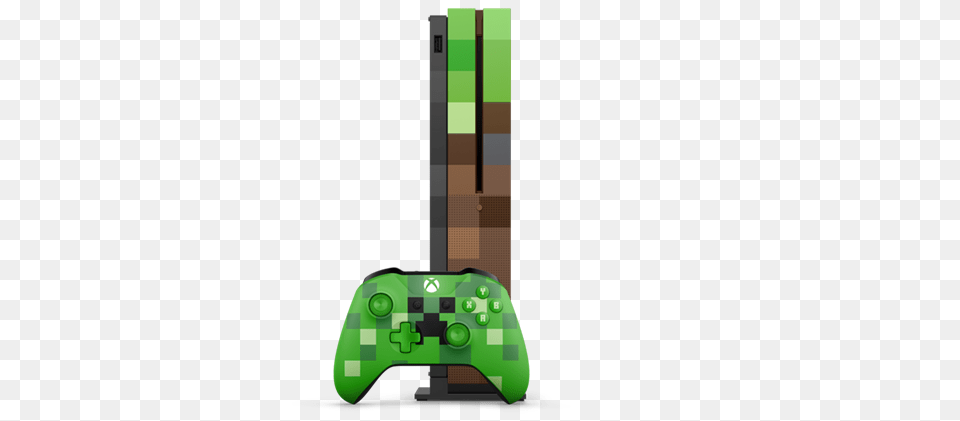 Custom Crafted Xbox One S Unveiled Minecraft, Electronics, Bulldozer, Machine Png Image