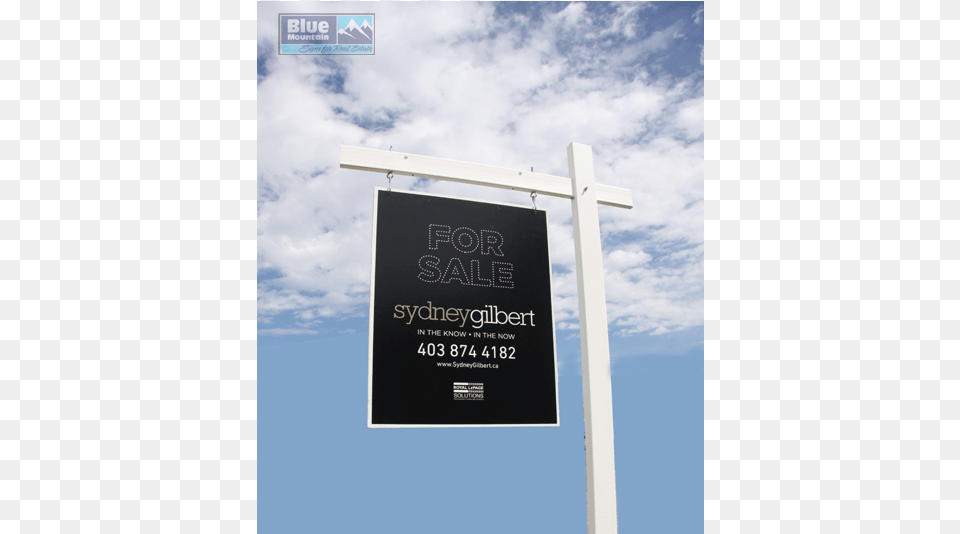 Custom Designed And Printed Real Estate Lawn Sign Lawn Sign, Symbol, Advertisement, Blackboard, Outdoors Free Png Download