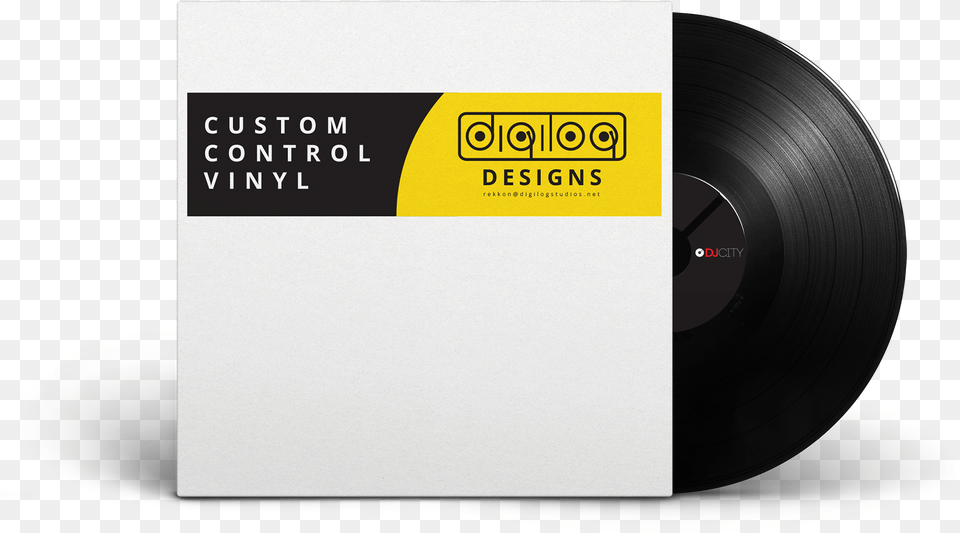 Custom Dj Vinyl Record Sleeve Sent With Each Set Of Label, Text, Tape Free Png